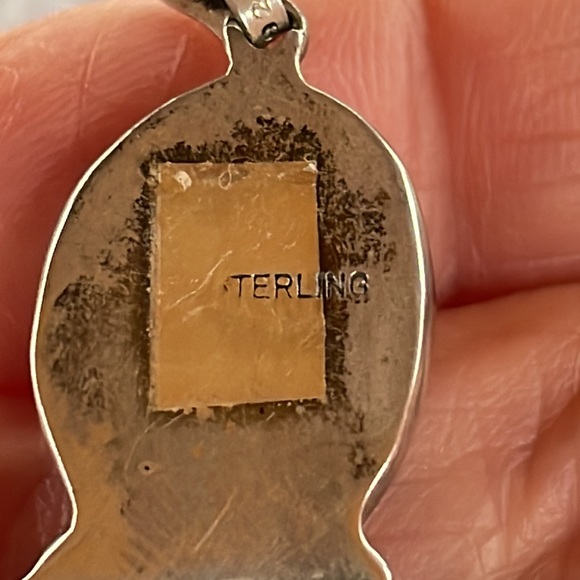 Obsidian Pendant & Earrings - Picture 3 of 7